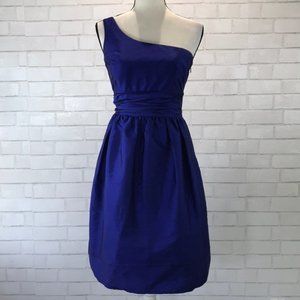 Eliza J fit and flare one shoulder cocktail dress